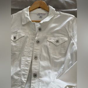 White denim jacket